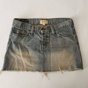 Abercrombie & Fitch Faded Blue Mini Skirt
